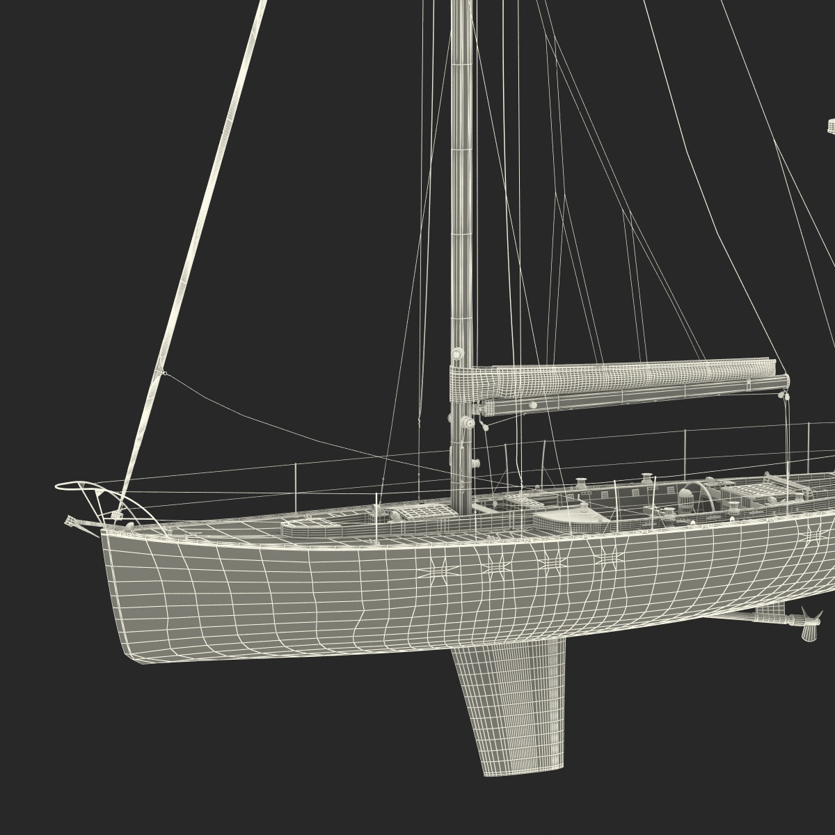 3D model Sailing Yacht 2