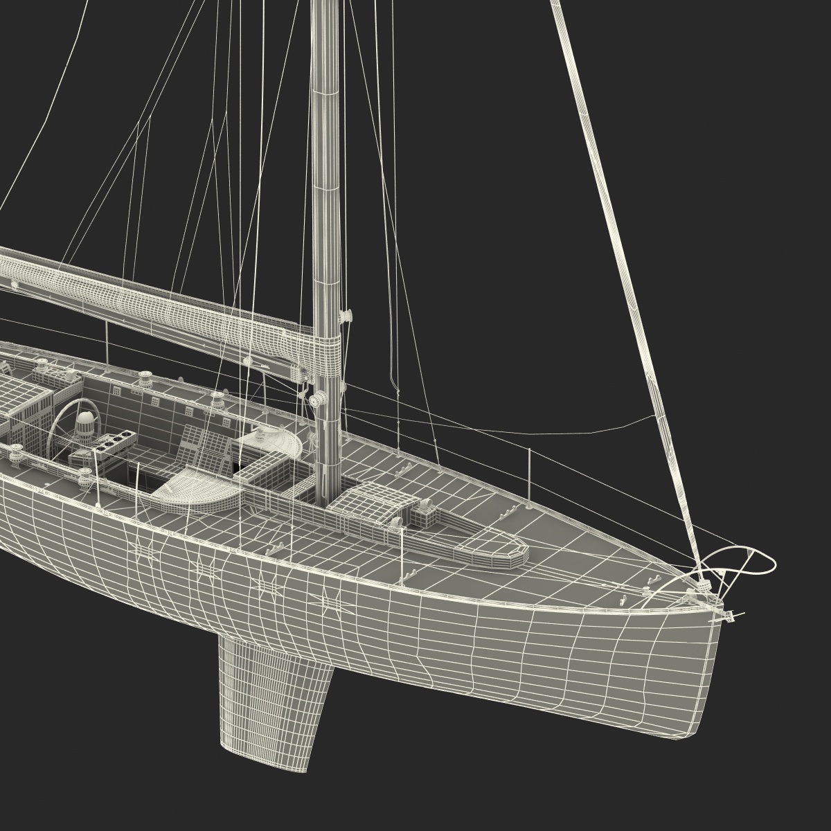 3D model Sailing Yacht 2