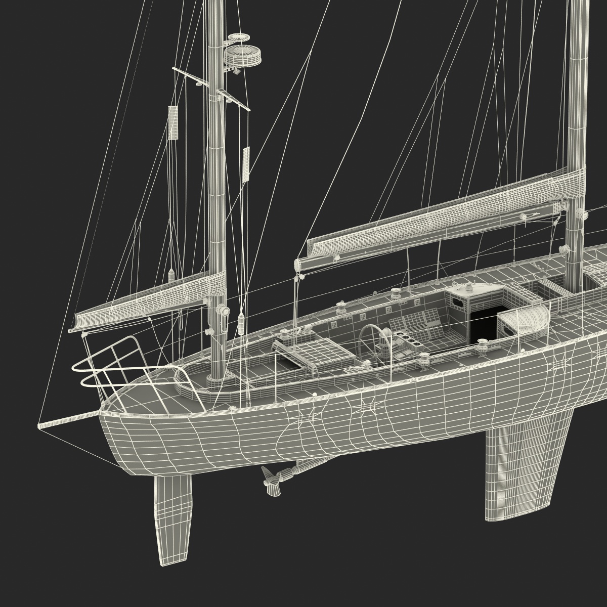 3D model Sailing Yacht 2