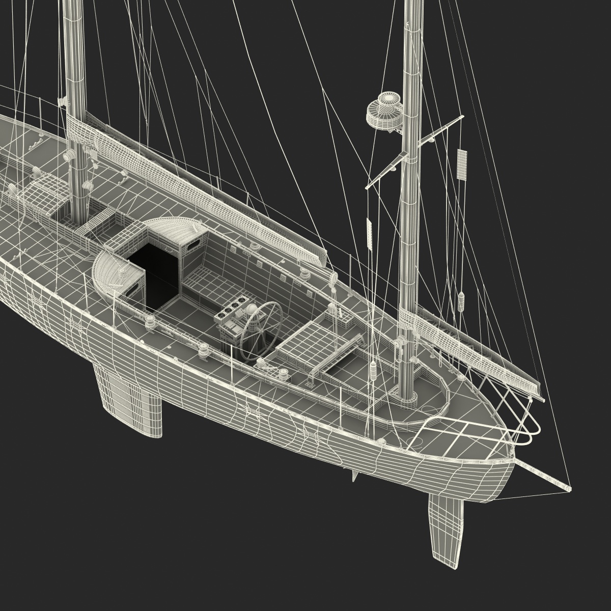 3D model Sailing Yacht 2