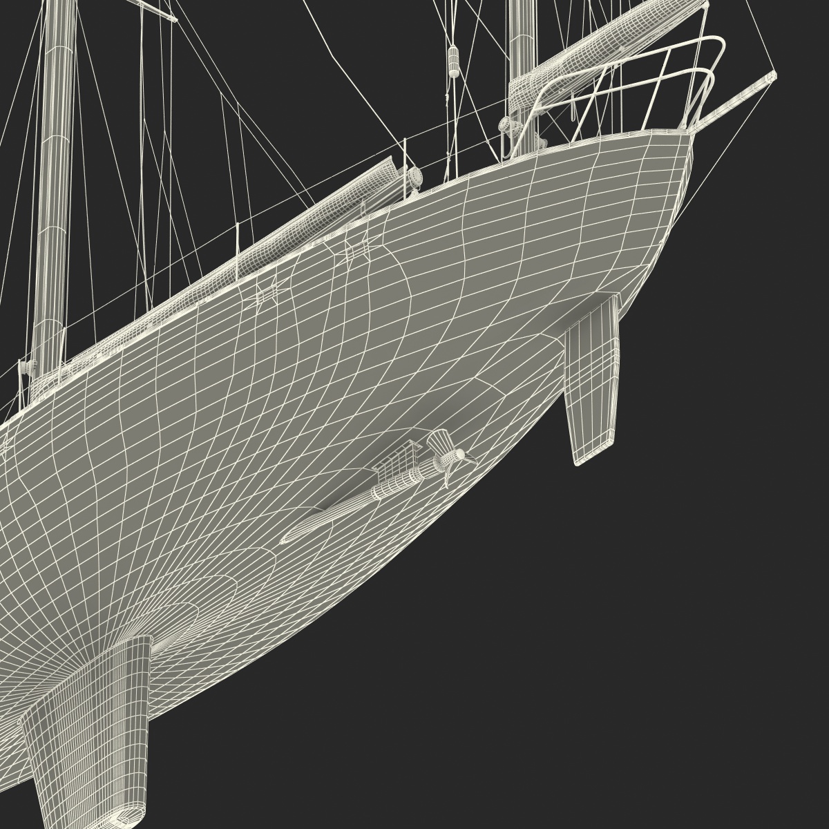 3D model Sailing Yacht 2