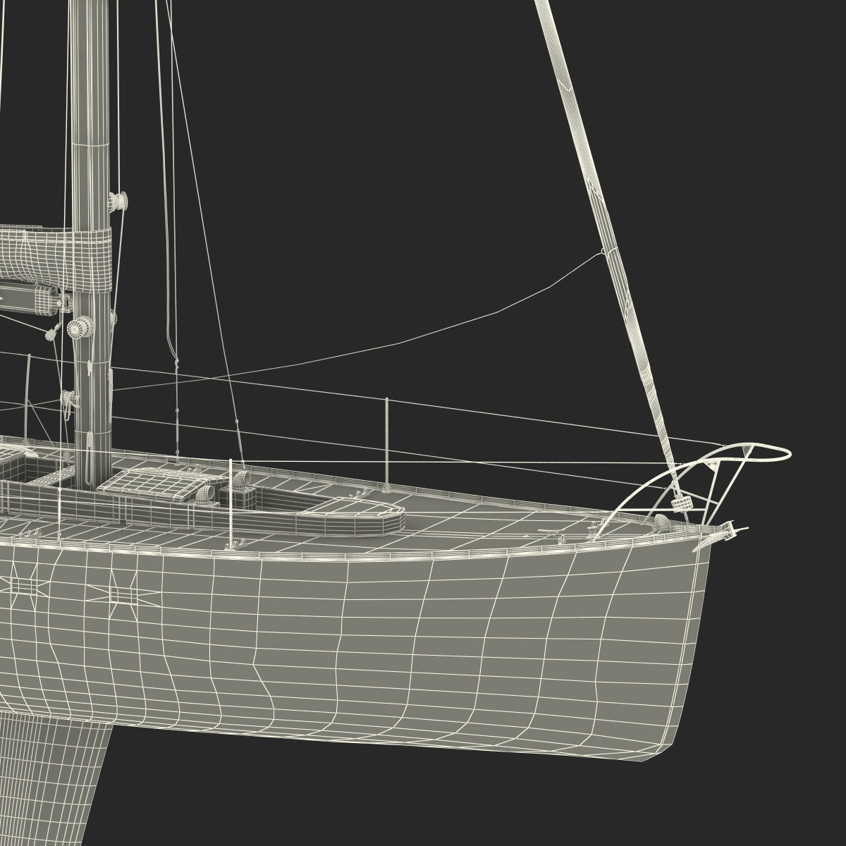 3D model Sailing Yacht 2