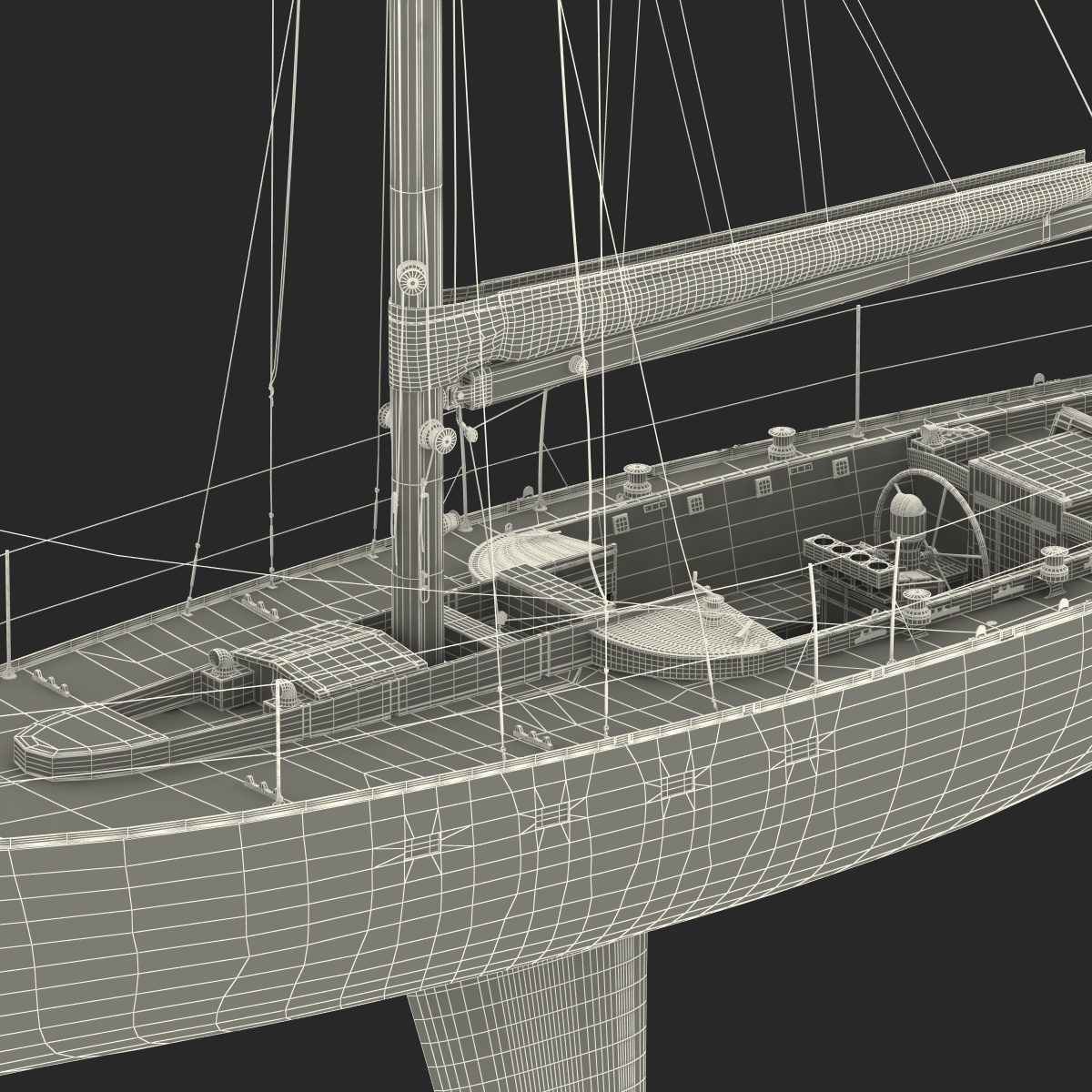 3D model Sailing Yacht 2