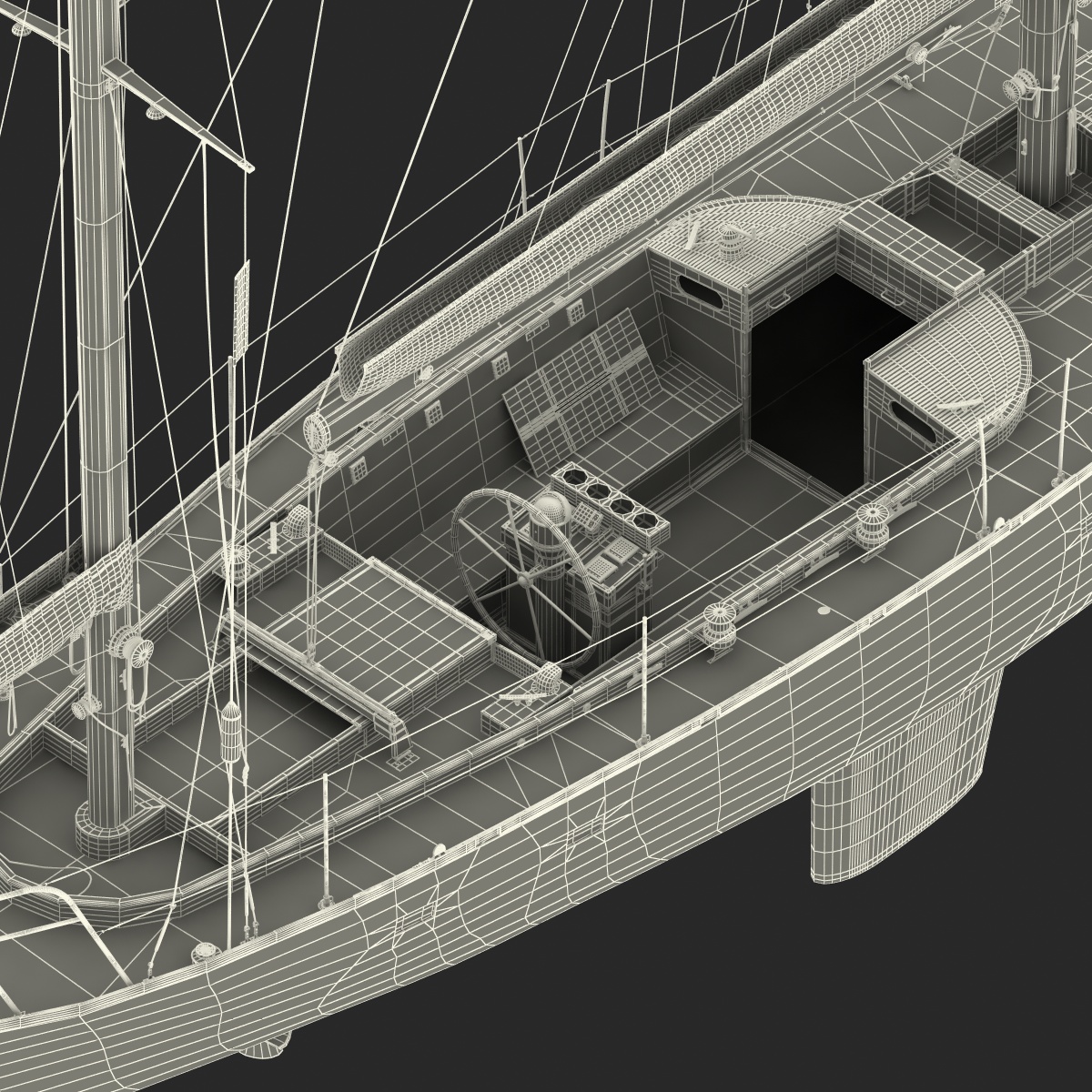 3D model Sailing Yacht 2