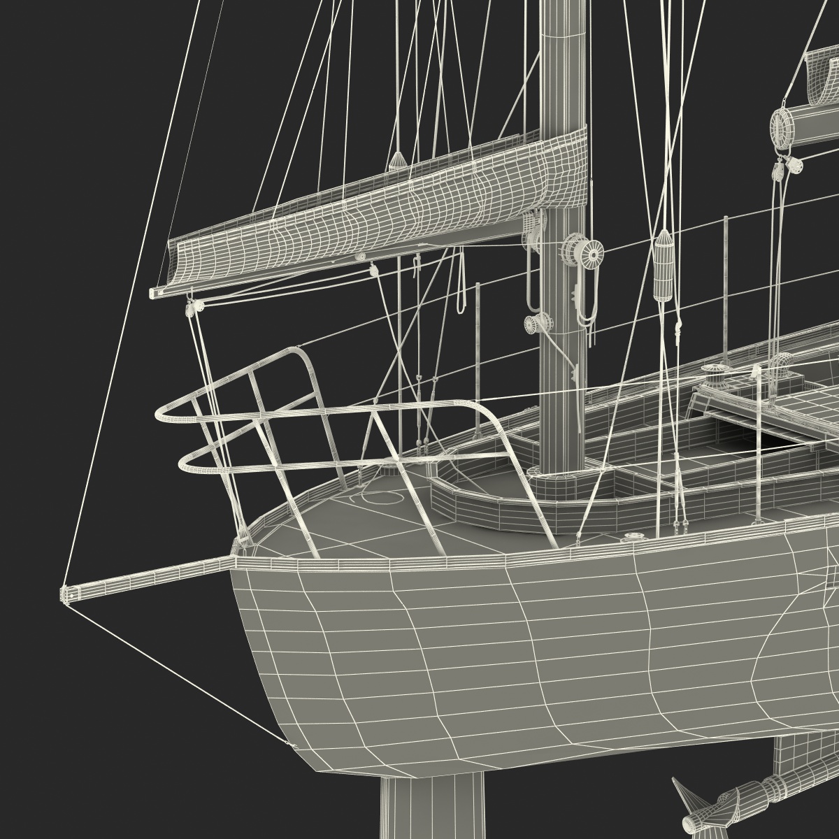 3D model Sailing Yacht 2