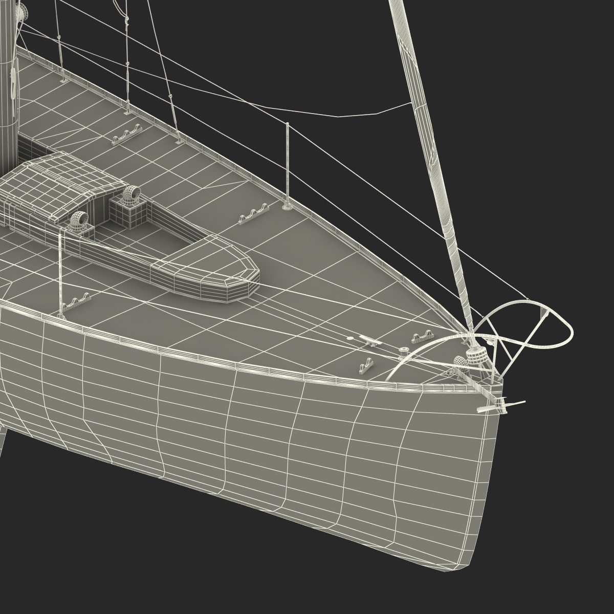 3D model Sailing Yacht 2