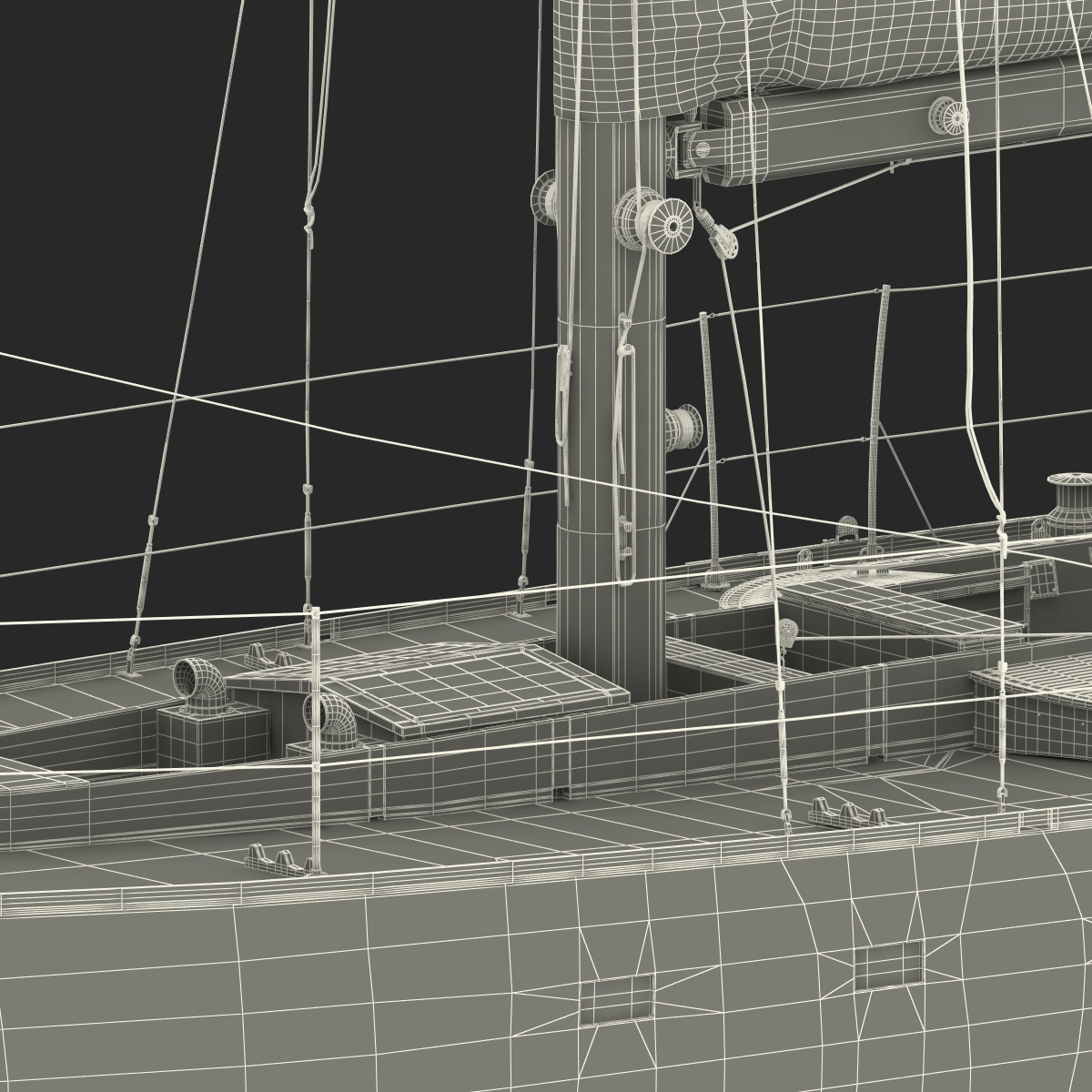 3D model Sailing Yacht 2