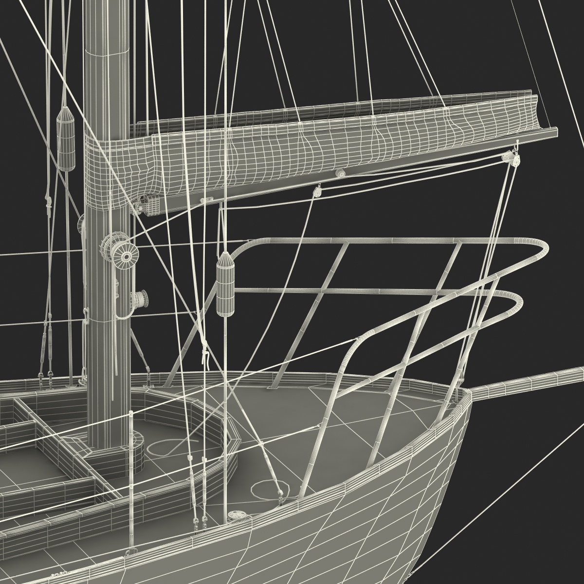 3D model Sailing Yacht 2