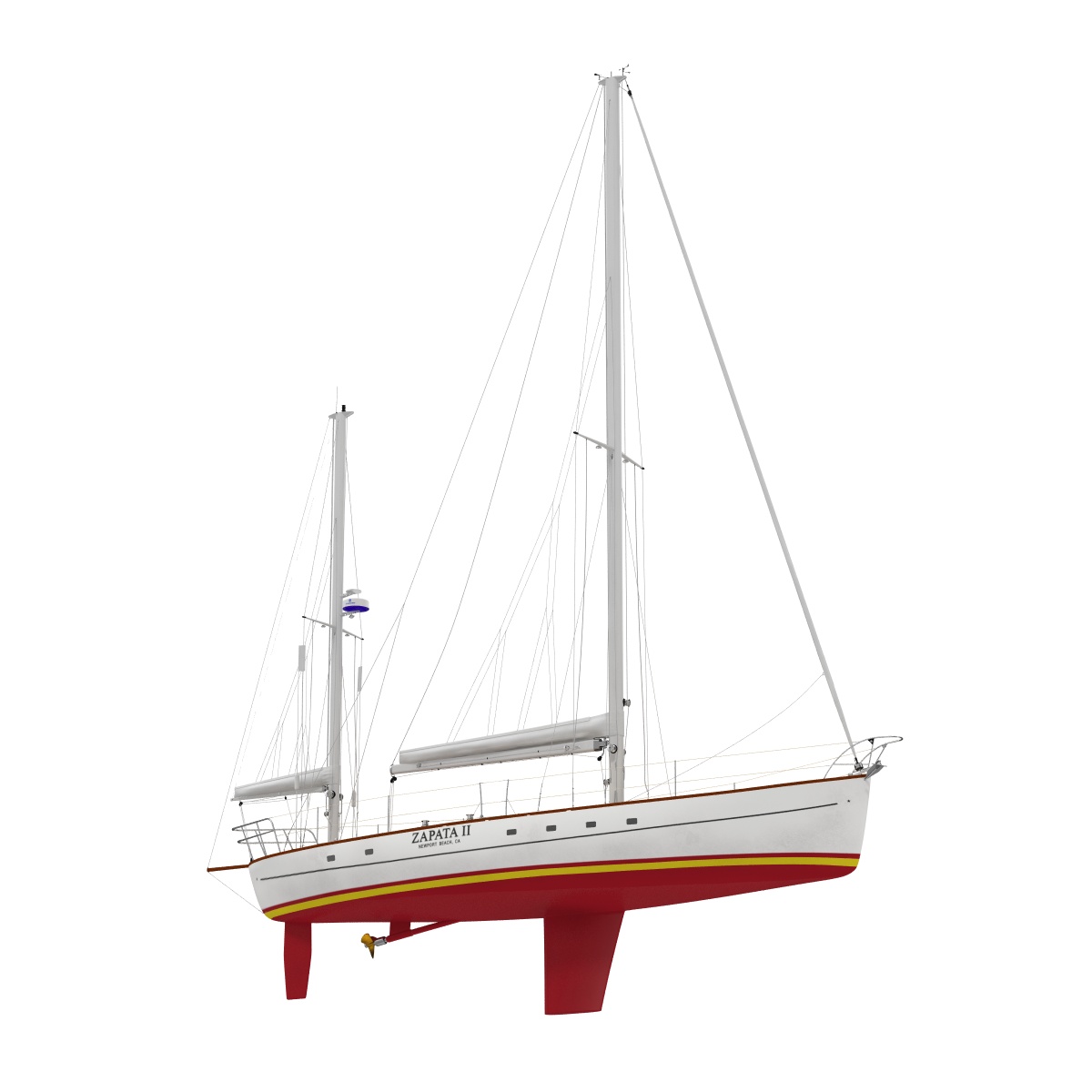 3D model Sailing Yacht 2