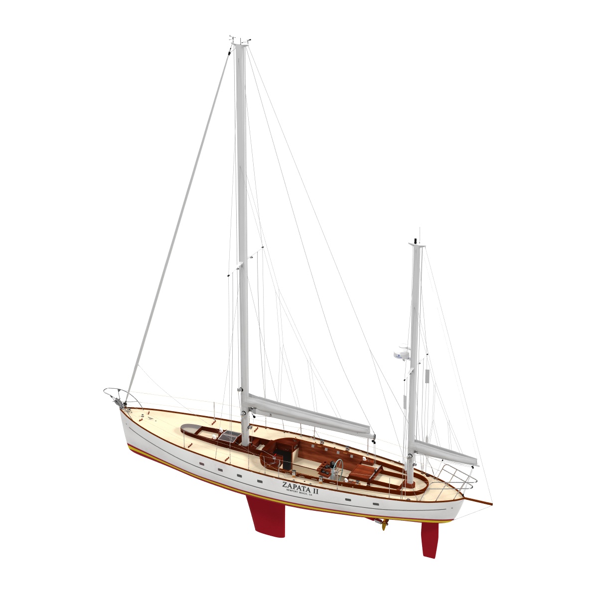 3D model Sailing Yacht 2