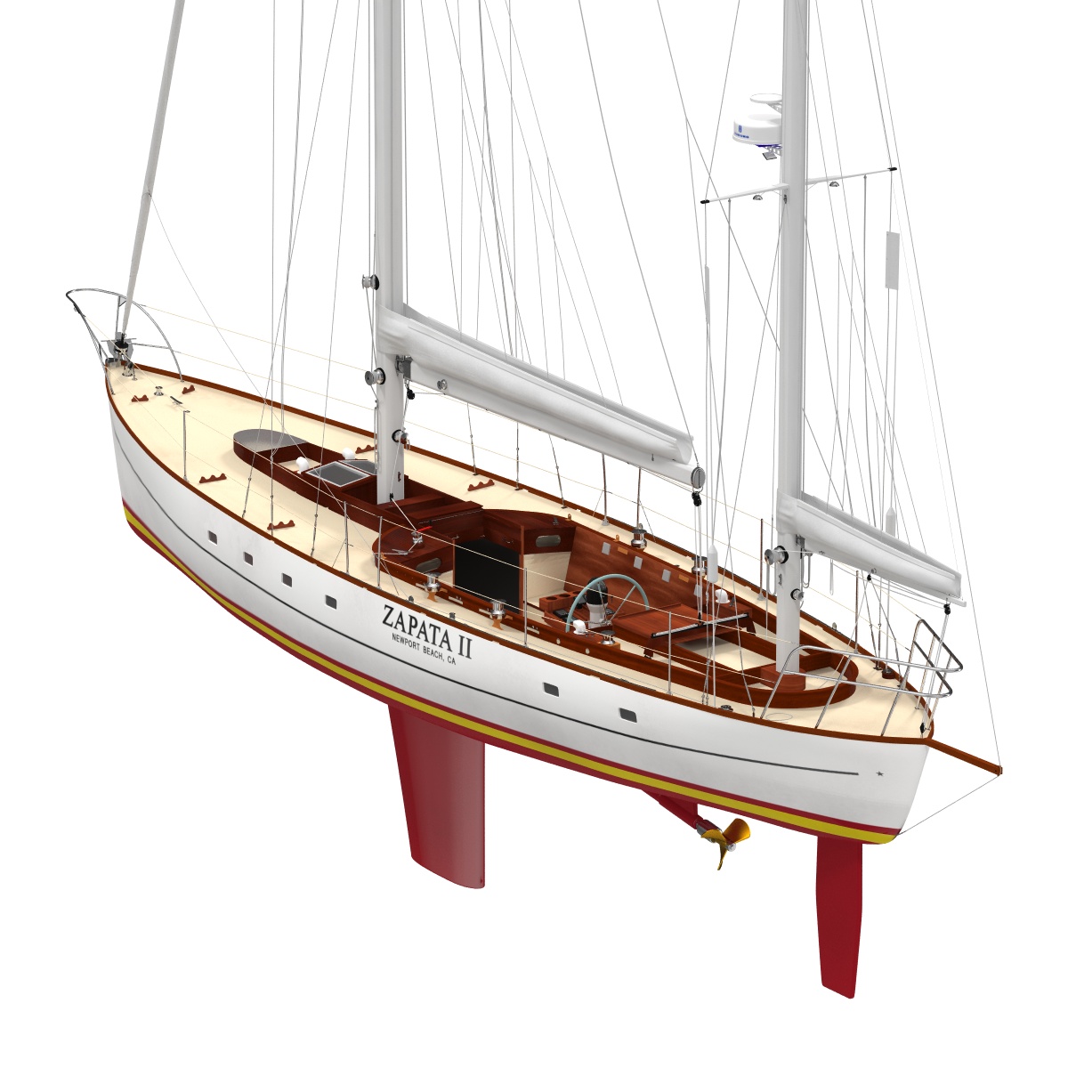 3D model Sailing Yacht 2