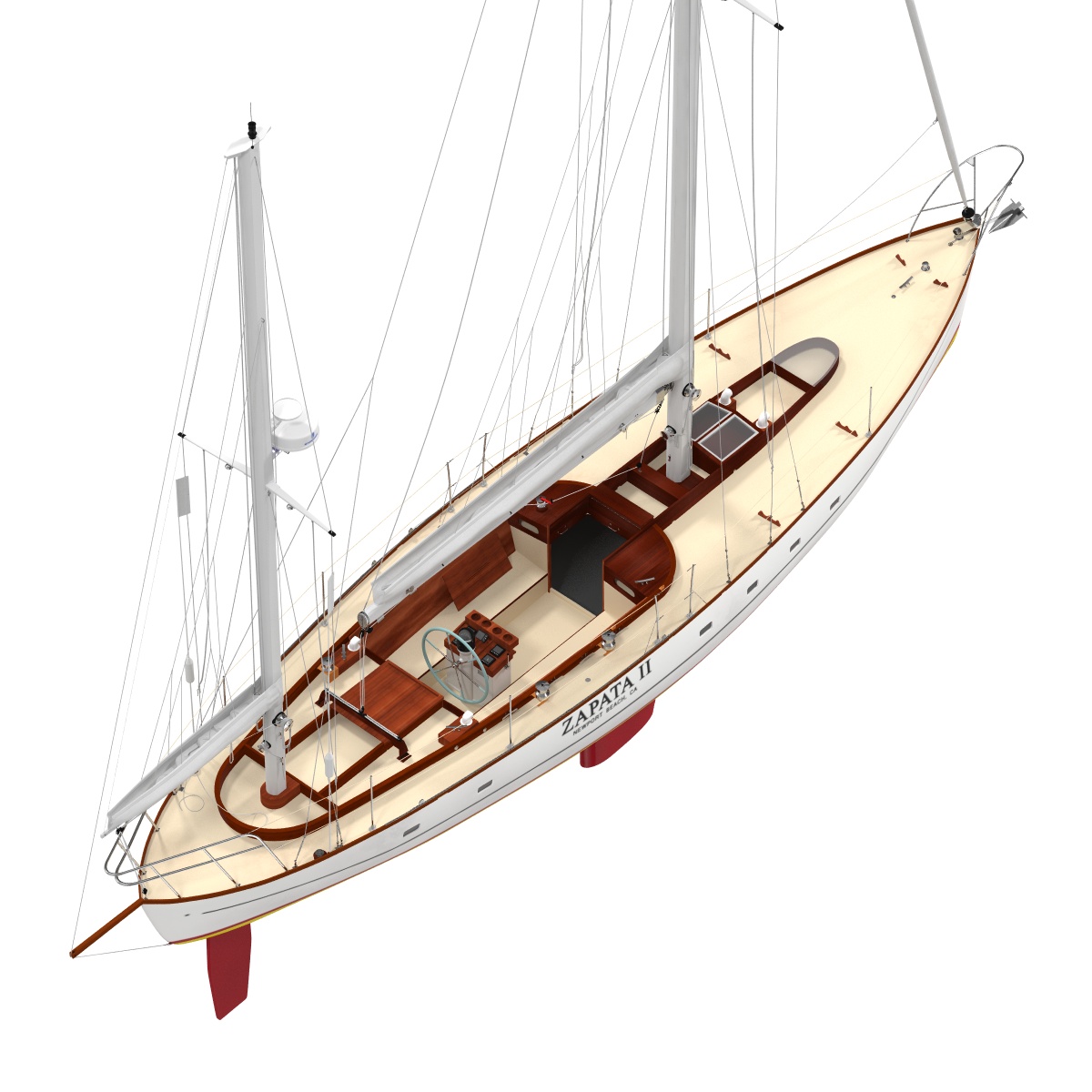 3D model Sailing Yacht 2