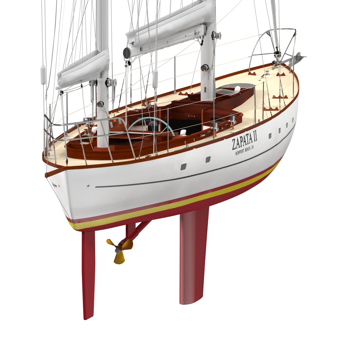 3D model Sailing Yacht 2