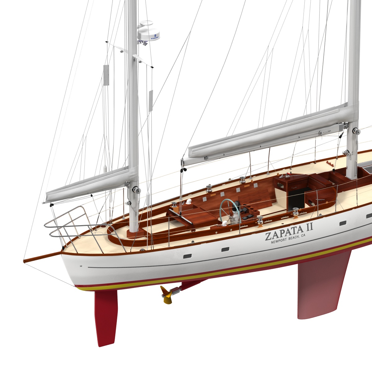 3D model Sailing Yacht 2