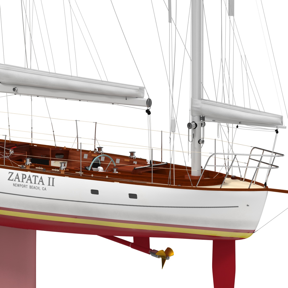 3D model Sailing Yacht 2