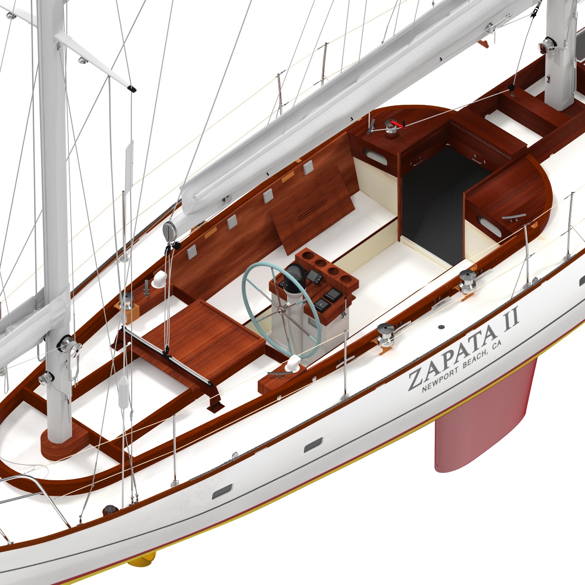 3D model Sailing Yacht 2