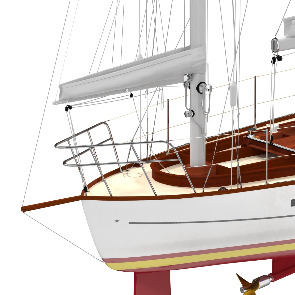 3D model Sailing Yacht 2