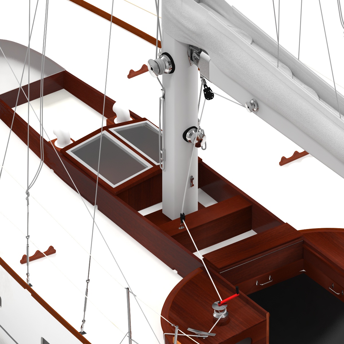 3D model Sailing Yacht 2