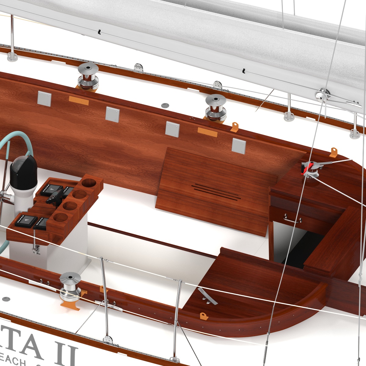 3D model Sailing Yacht 2