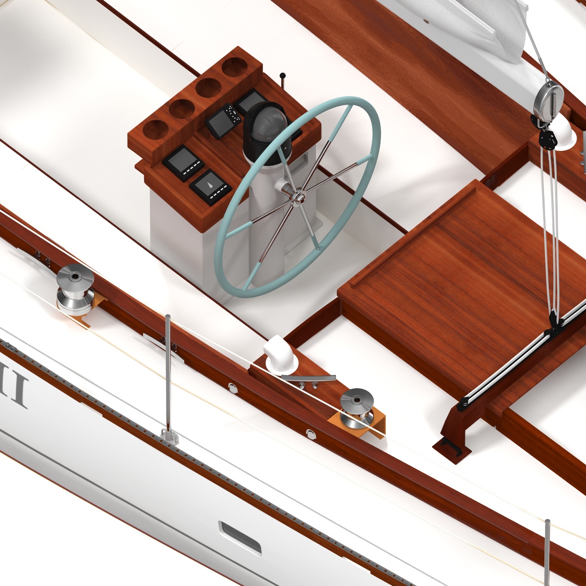 3D model Sailing Yacht 2