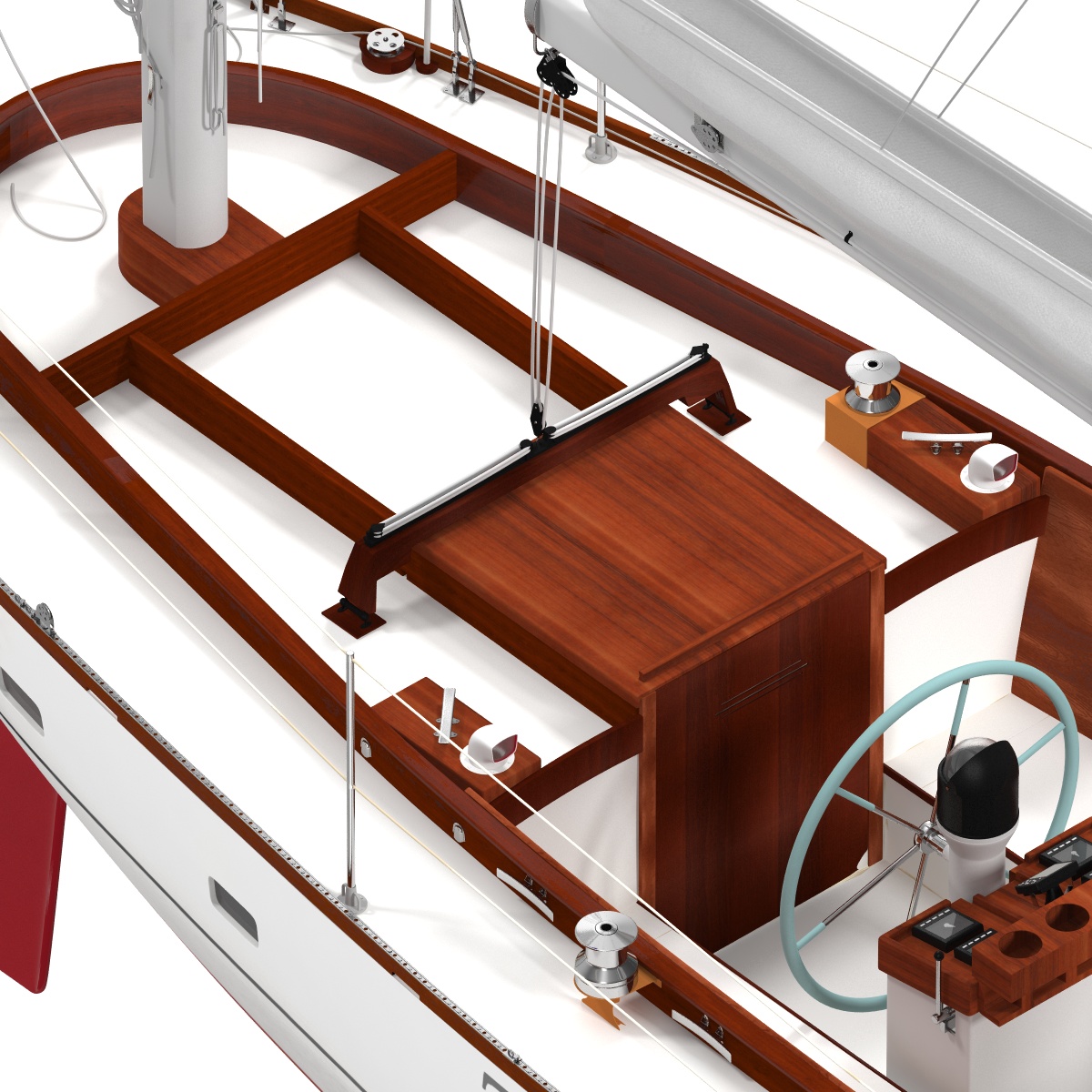 3D model Sailing Yacht 2