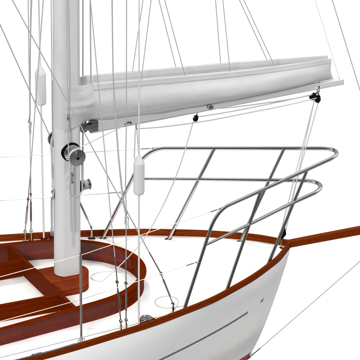 3D model Sailing Yacht 2