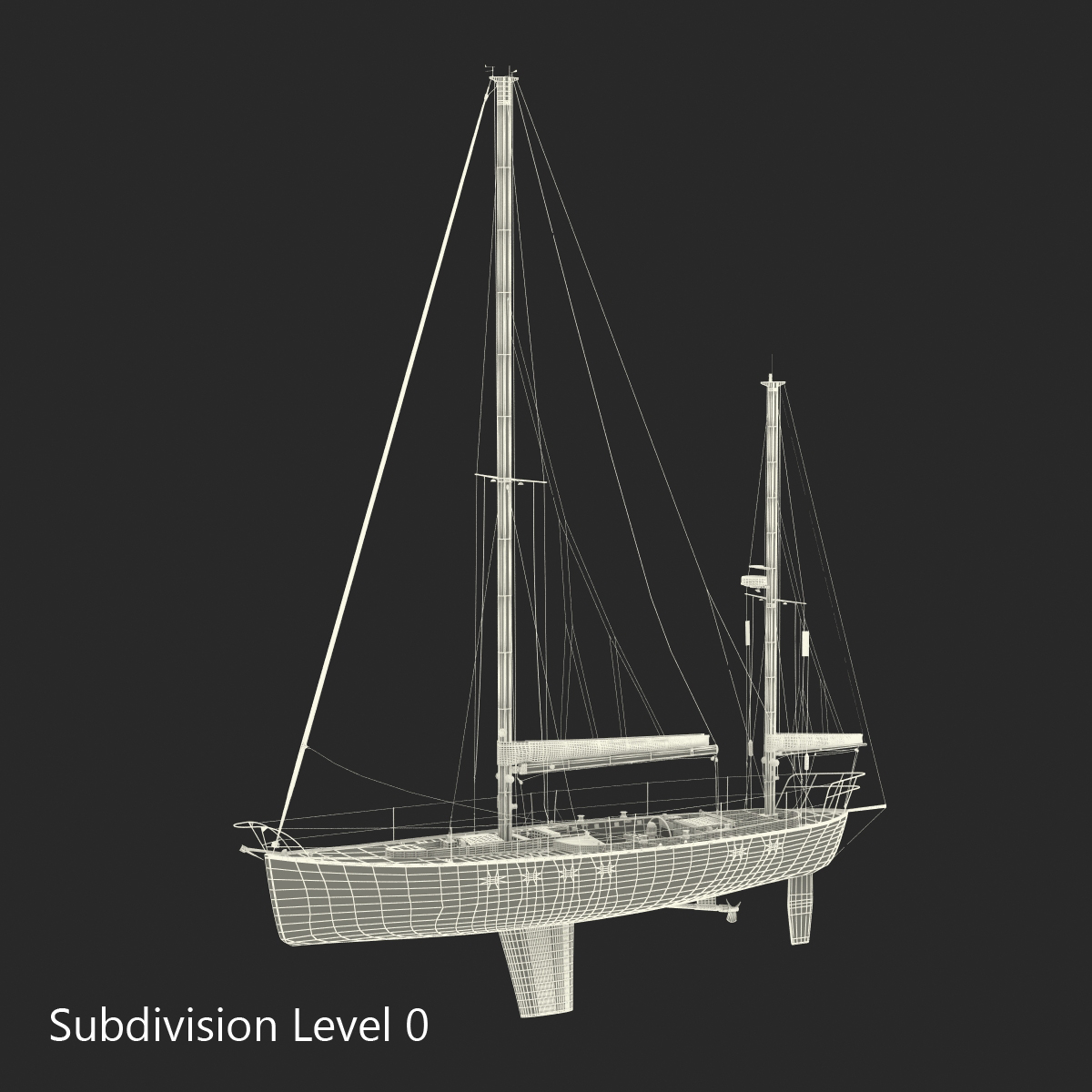 3D model Sailing Yacht 2