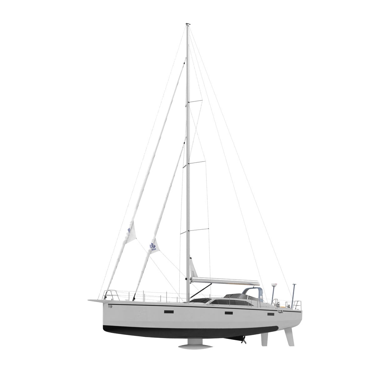 Offshore Sailing Yacht 3D