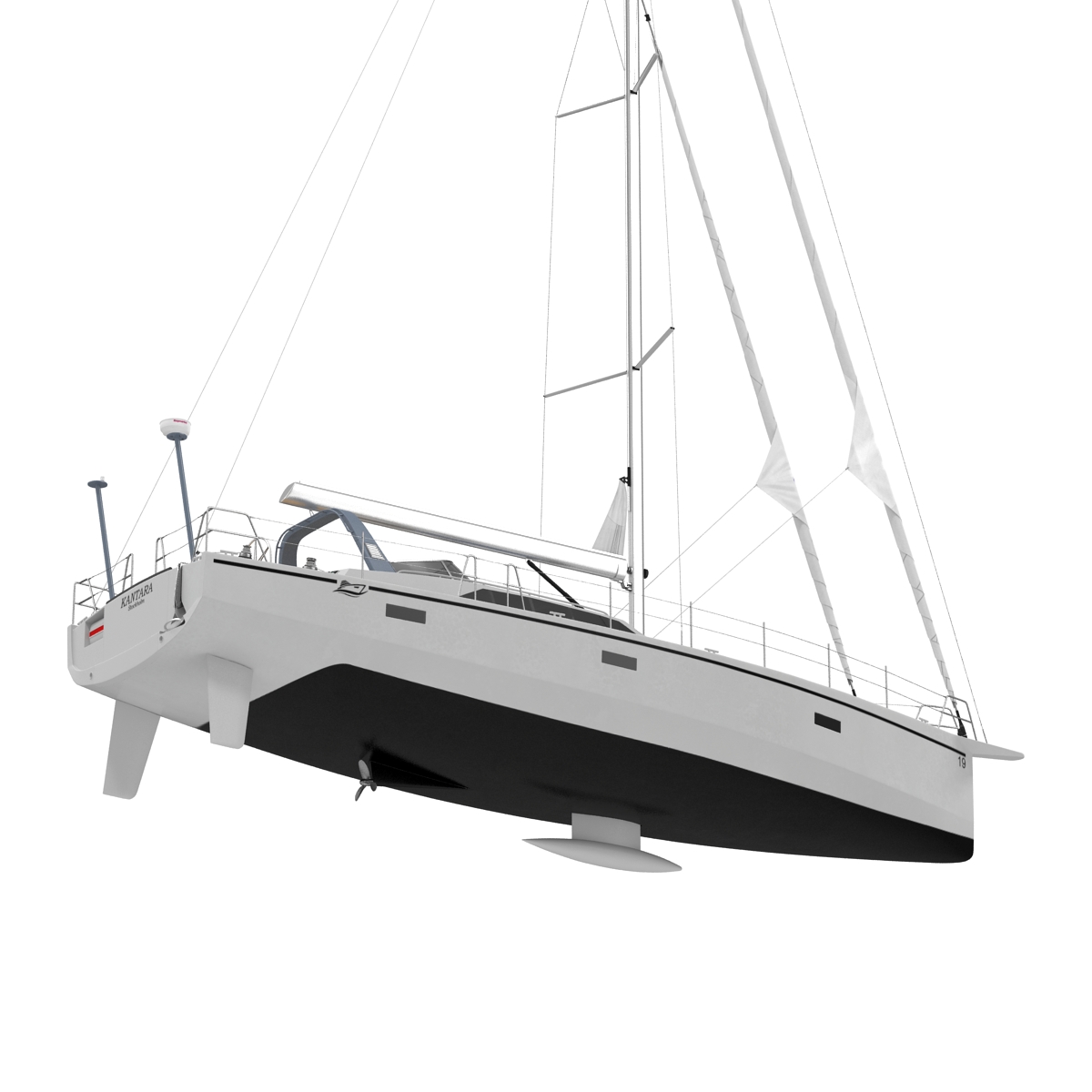 Offshore Sailing Yacht 3D