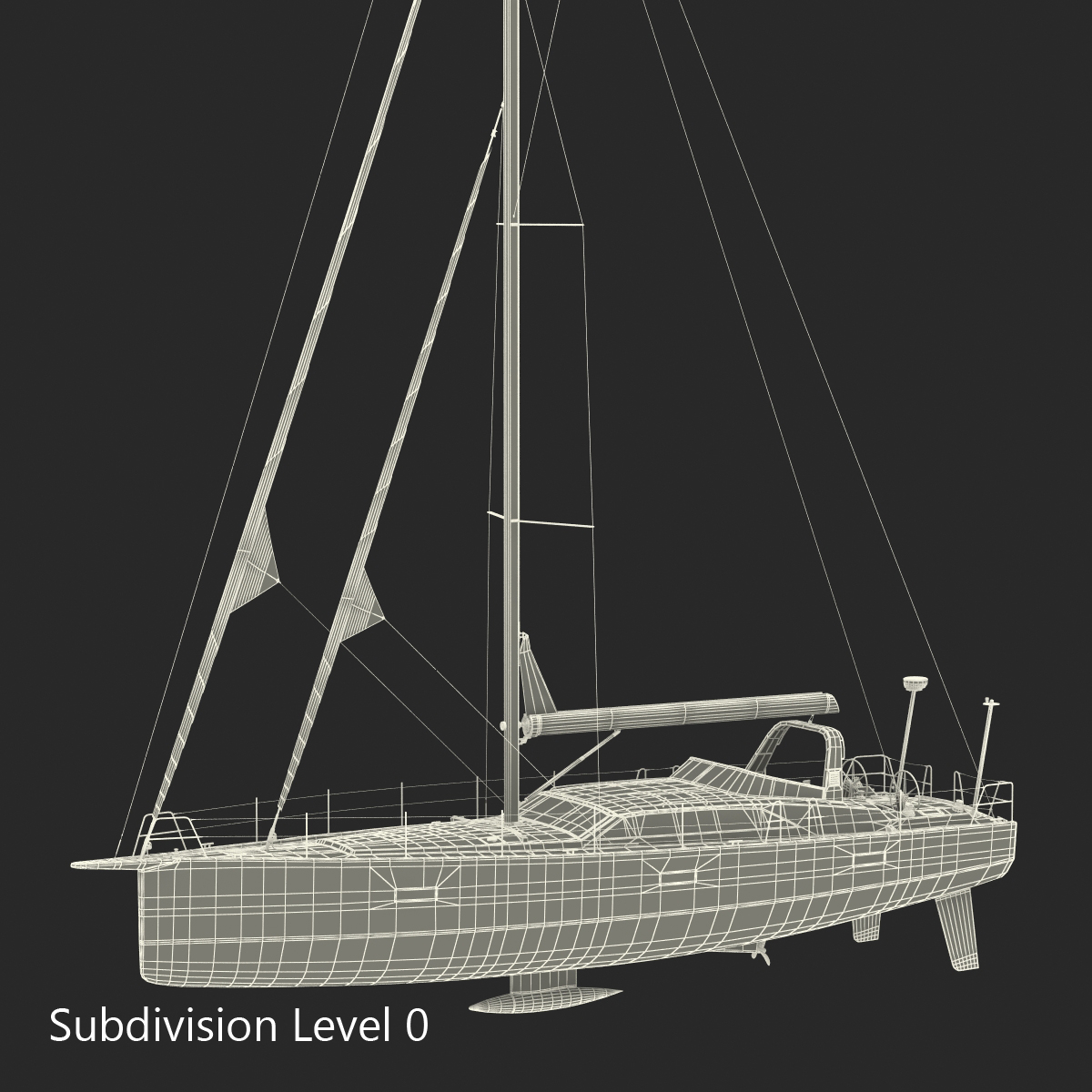 Offshore Sailing Yacht 3D