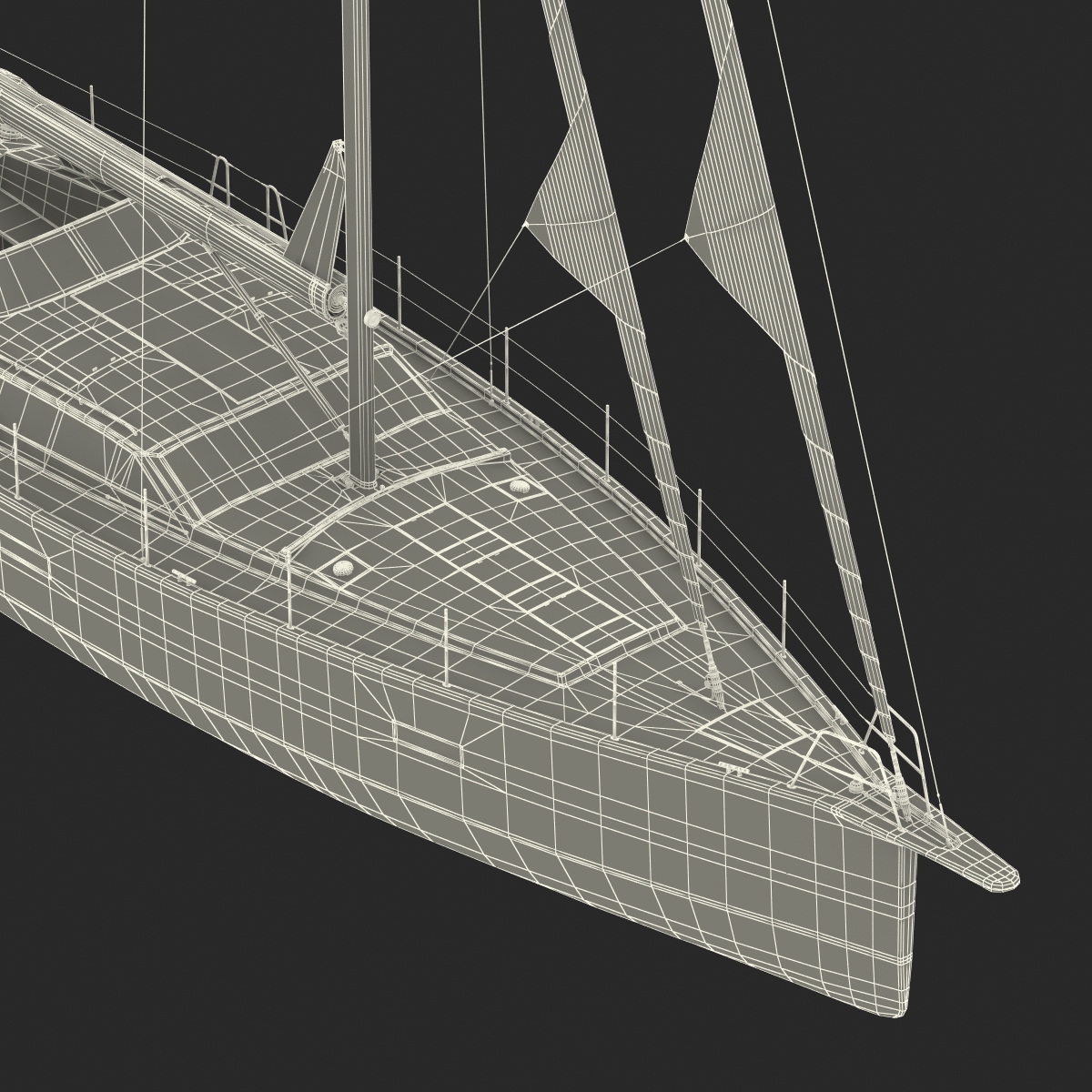 Offshore Sailing Yacht 3D