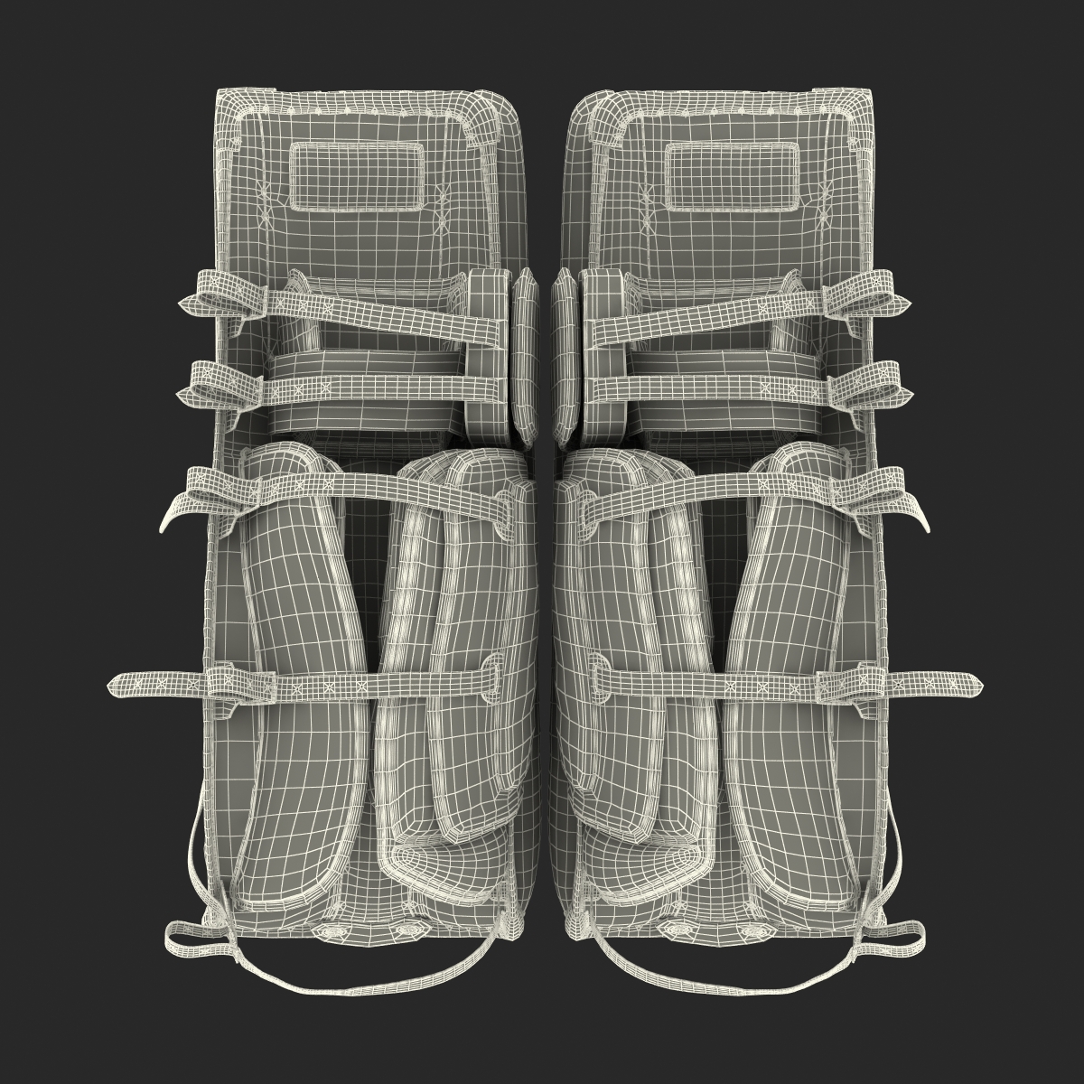 Hockey Goalie Leg Pads Reebok 3D model