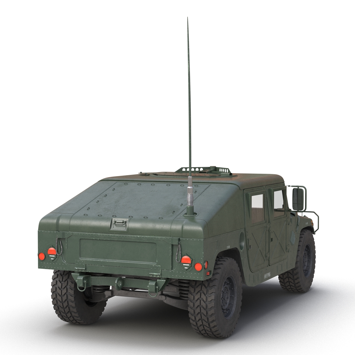 3D Humvee Rigged model