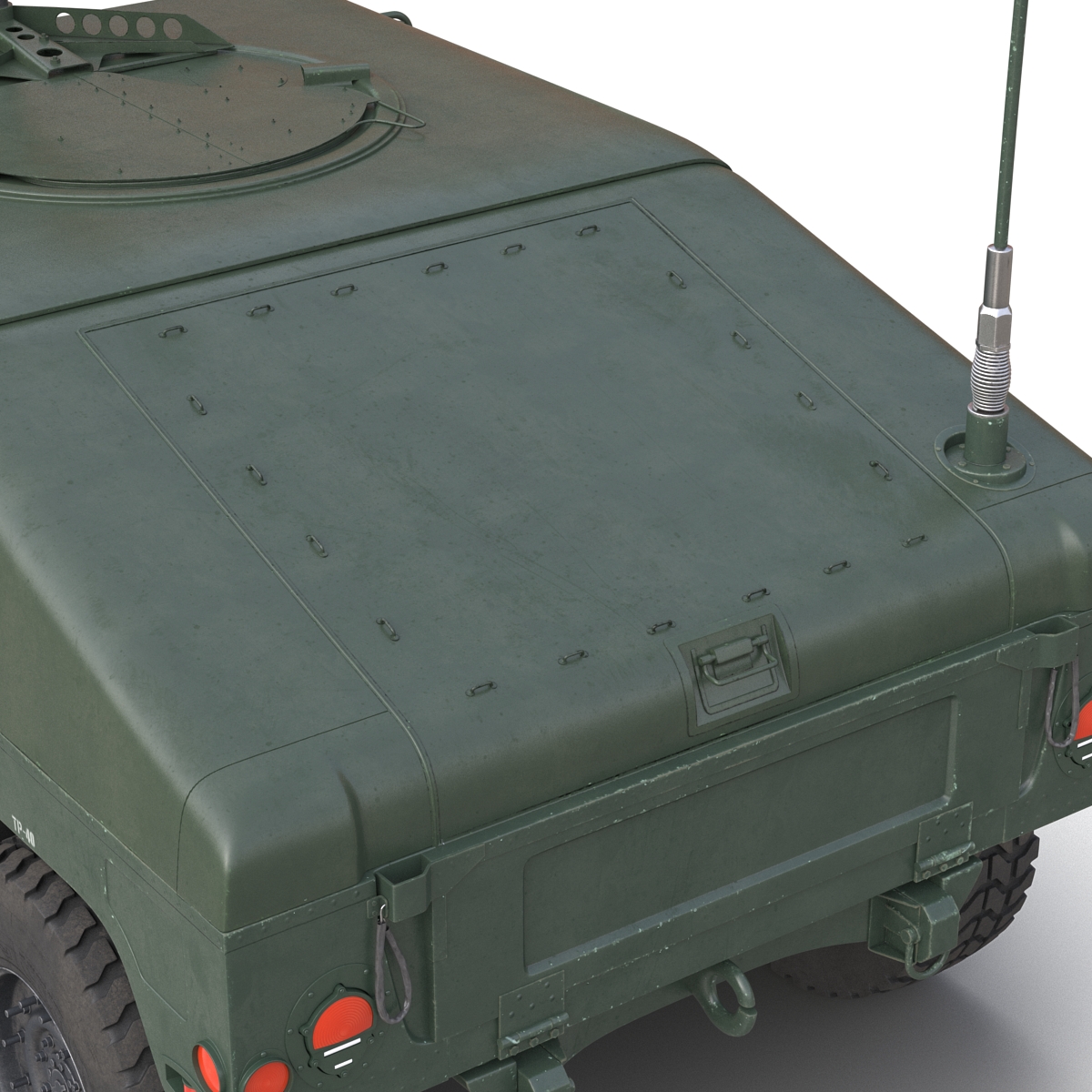 3D Humvee Rigged model