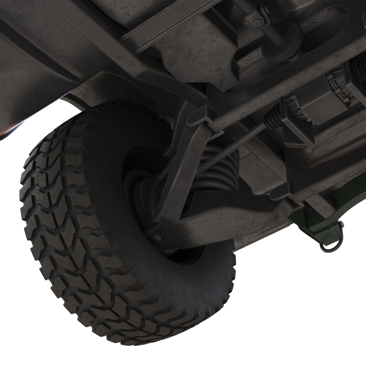 3D Humvee Rigged model