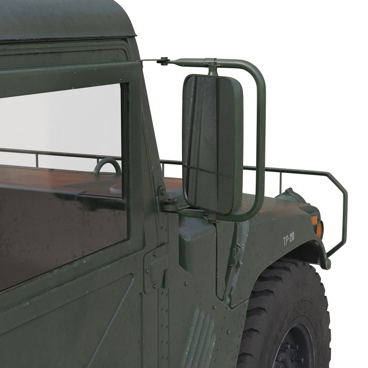 3D Humvee Rigged model