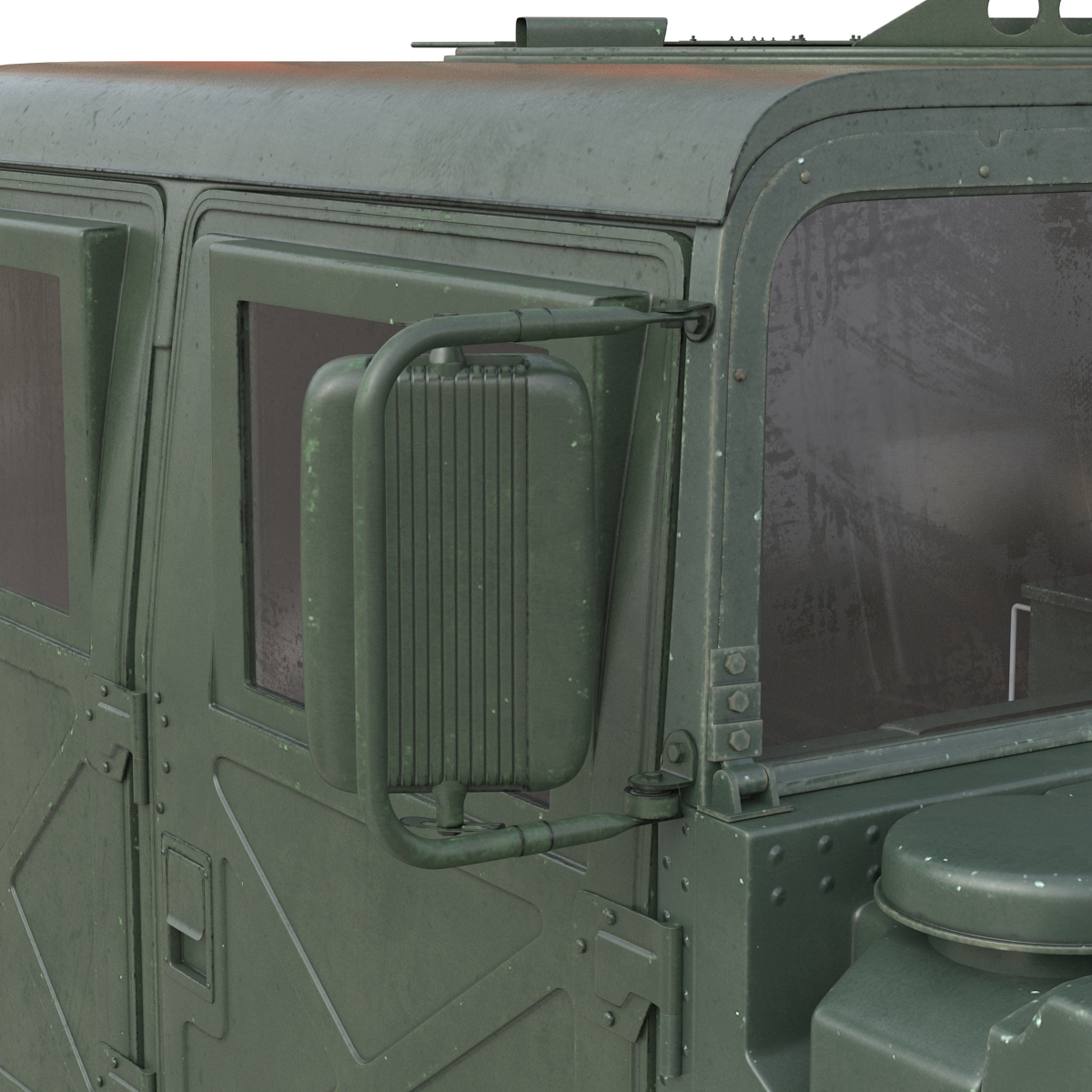 3D Humvee Rigged model