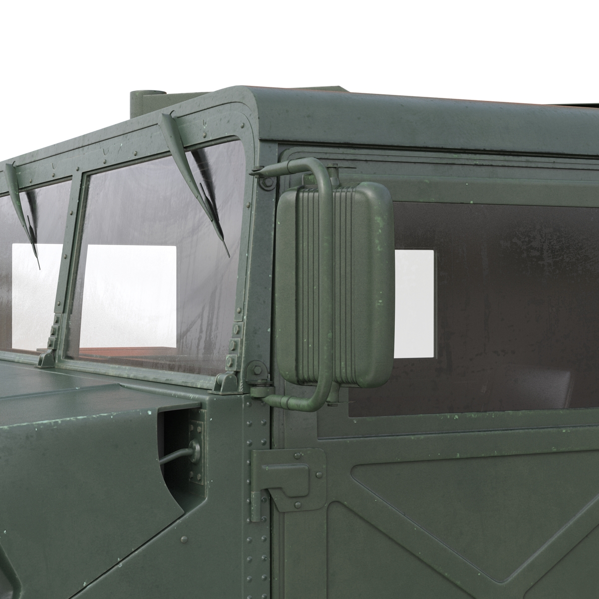 3D Humvee Rigged model