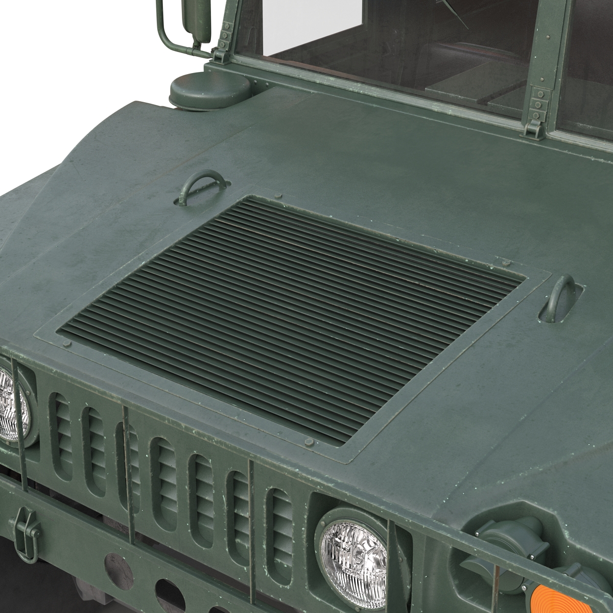 3D Humvee Rigged model