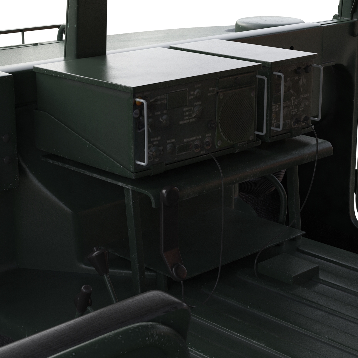 3D Humvee Rigged model