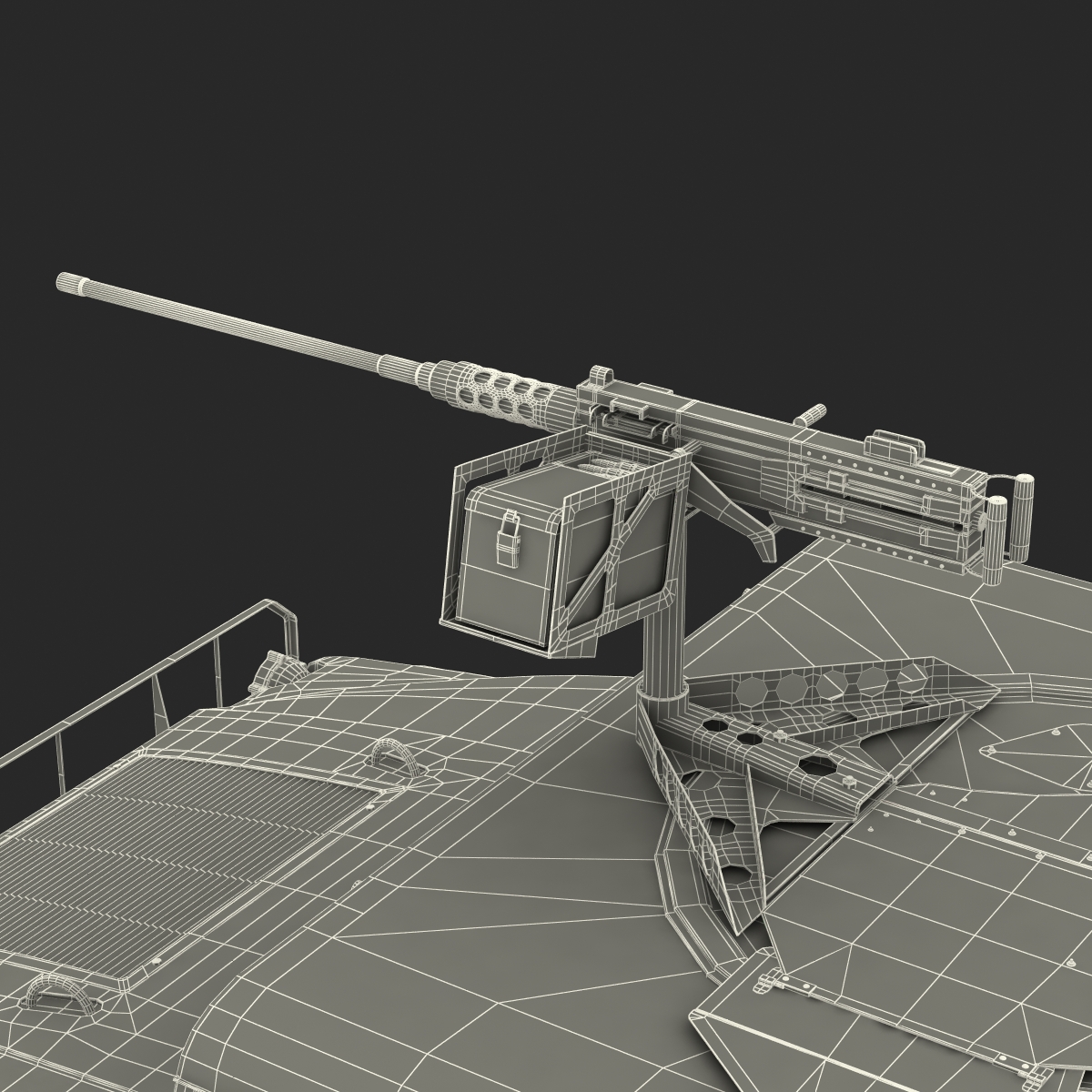 3D Humvee Rigged model