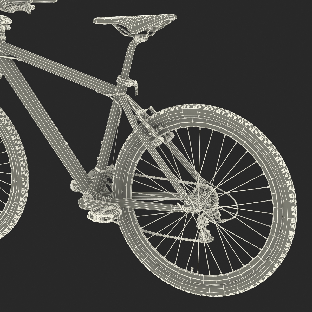 3D Mountain Bike Generic 2 model