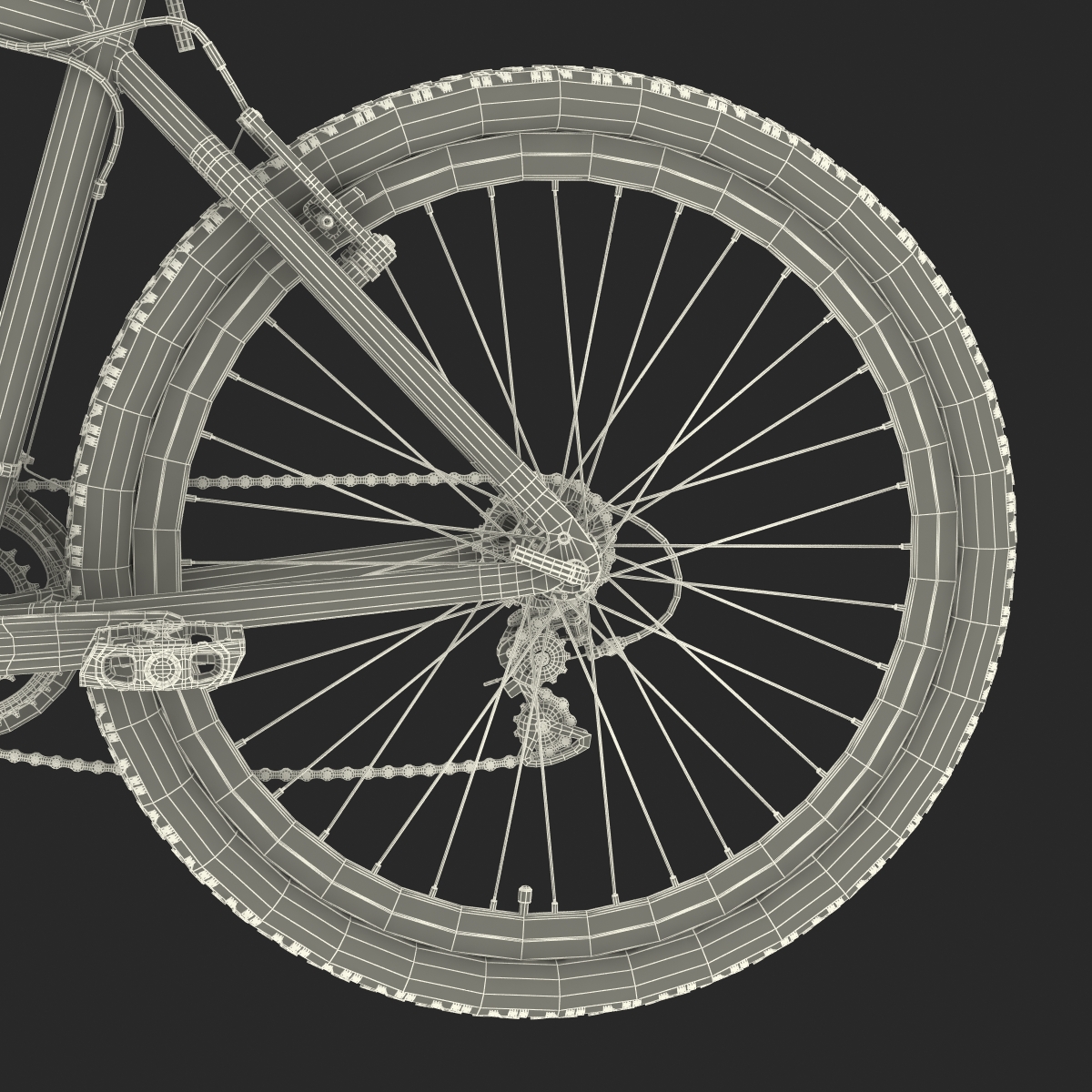 3D Mountain Bike Generic 2 model