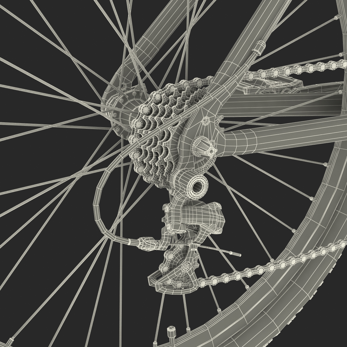 3D Mountain Bike Generic 2 model