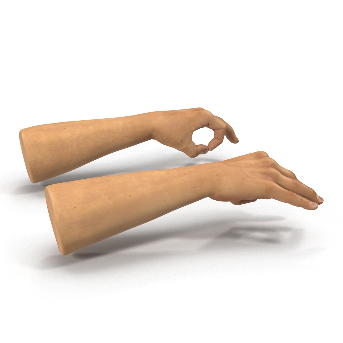 3D Man Hands 2 Pose 5 model