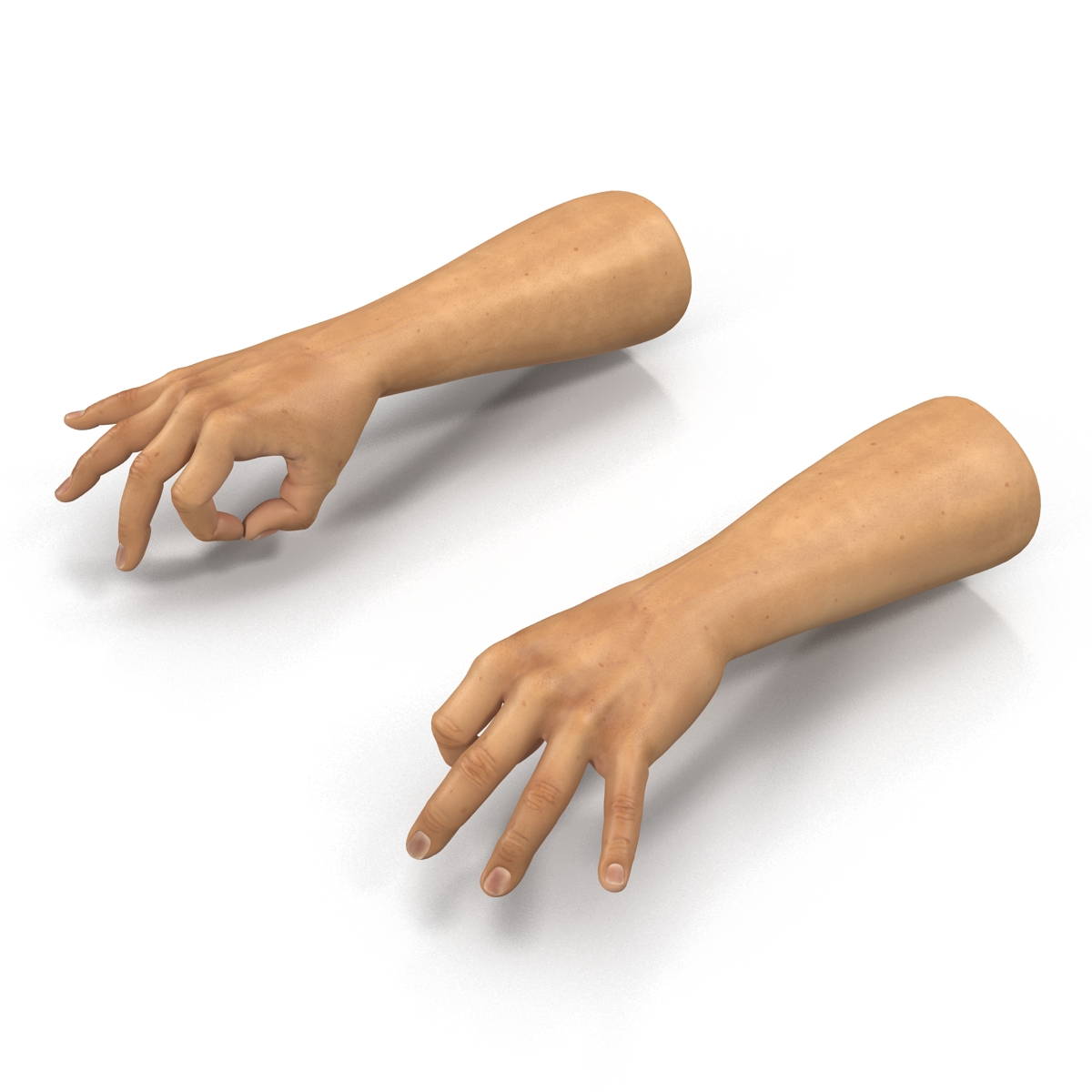 3D Man Hands 2 Pose 5 model