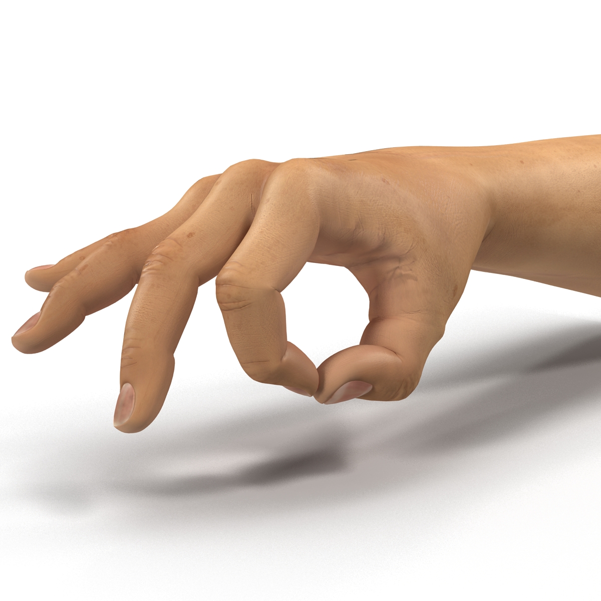 3D Man Hands 2 Pose 5 model