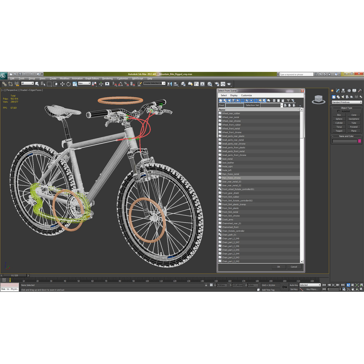 3D model Mountain Bike Generic 2 Rigged