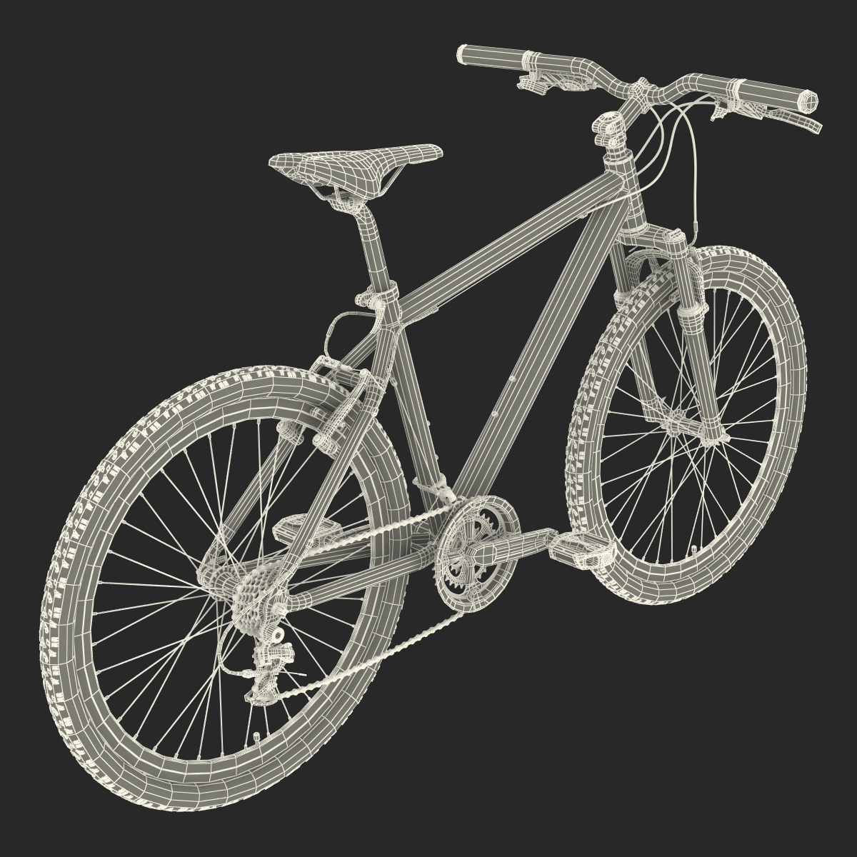 3D model Mountain Bike Generic 2 Rigged