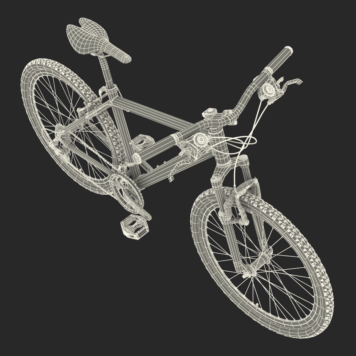 3D model Mountain Bike Generic 2 Rigged